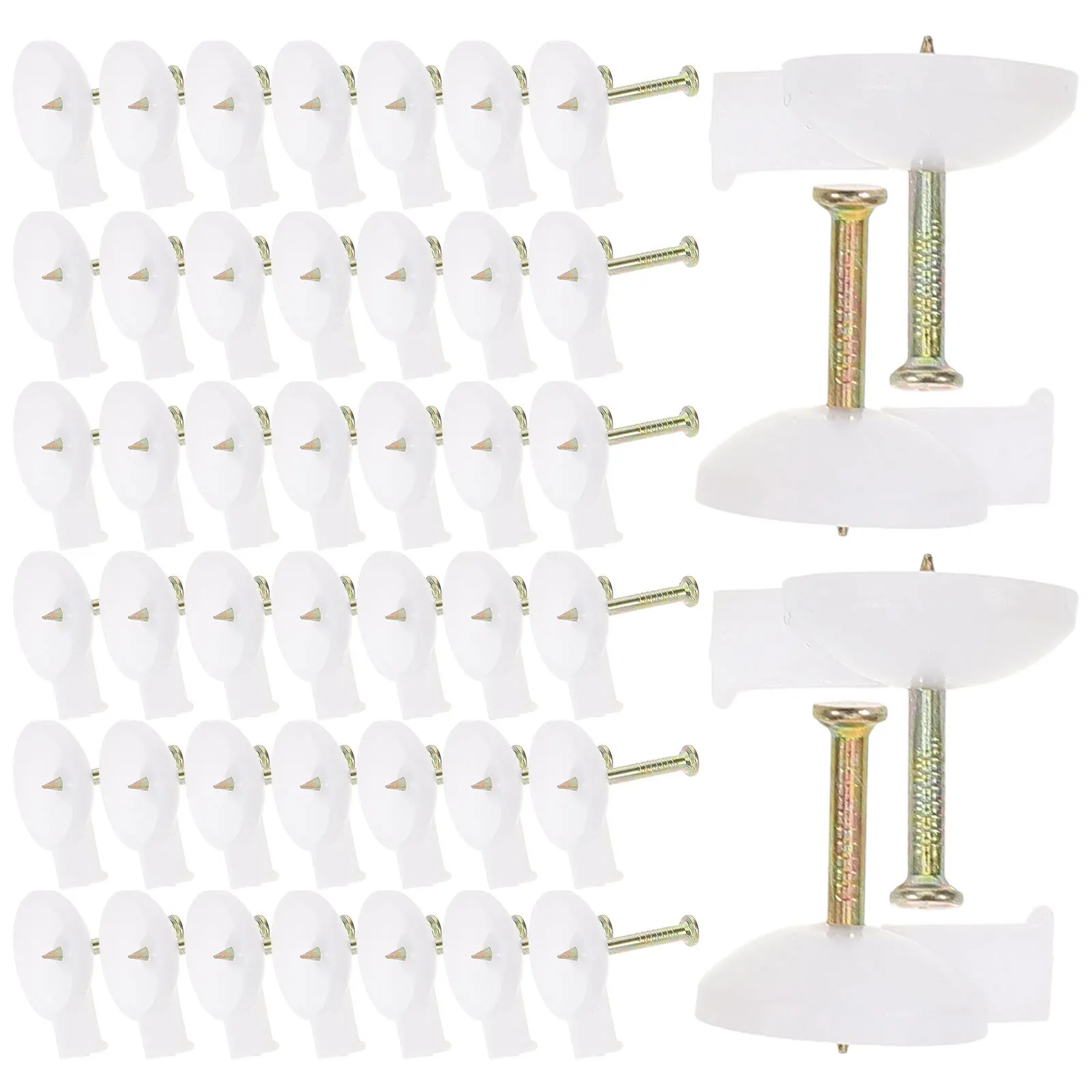 100 قطعة مسامير الاسمنت البناء الإبهام المسامير التثبيت السريع تصميم كبير الرأس DIY بها بنفسك مشاريع أداة متعددة الاستخدامات مسامير البناء لجدار الطوب #3