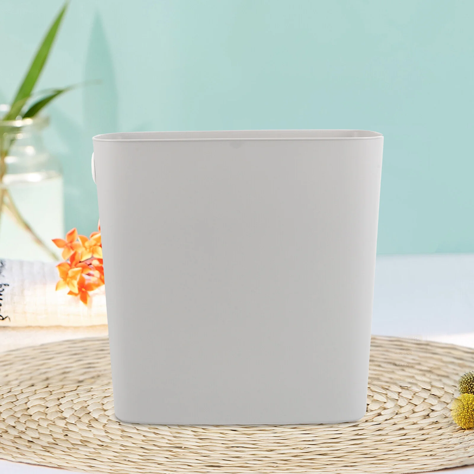 Narrow Space Garbage Can Kitchen Waste Basket Slim Trash Bucket Home Plastic Storage