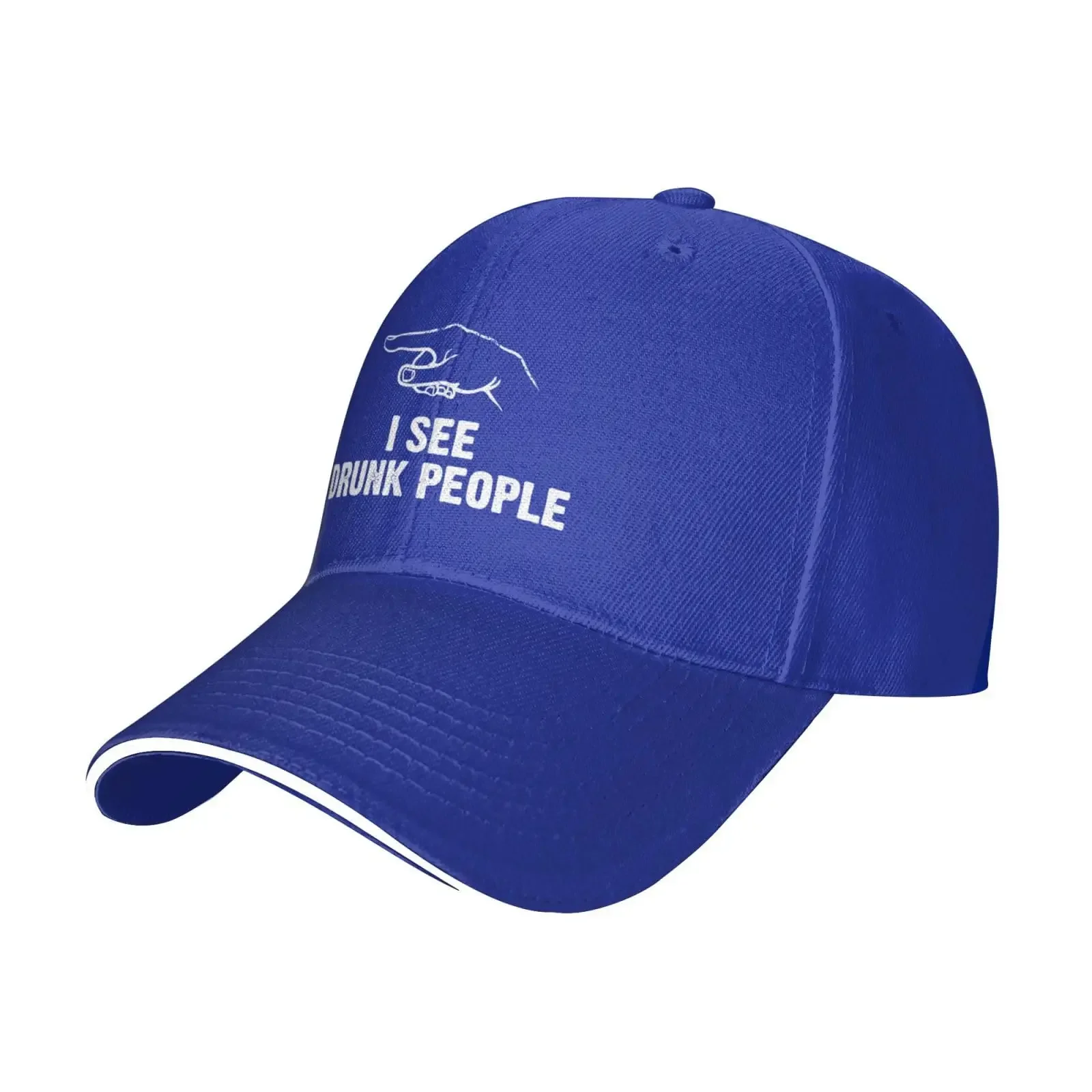 I See Drunk People Baseball Cap for Men Women Classic Hat Unisex Sports Breathable Fashion Daily Travel