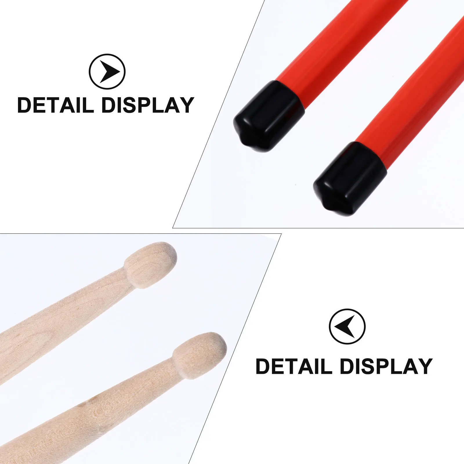 

1 set Drum Brush Stick Set Steel Rod Retractable Rubber Handle Bamboo Material Smooth Play Sound Low Volume Performance