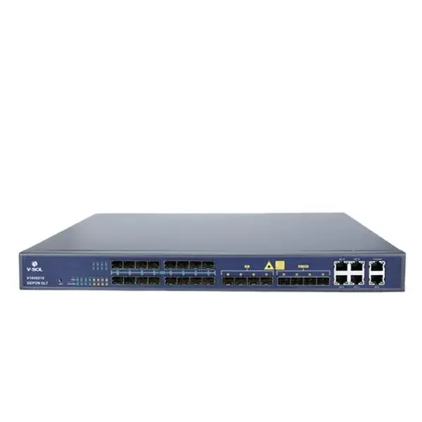 

V-SOL V1600D16 EPON OLT 16 port C ++ module 10GE Opitcal Line Termina uplink first vendor supports WEB management