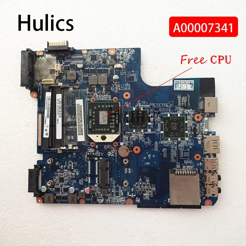 

Hulics б/у A 000073410 Основная плата для Toshiba Satellite L645 L645D, материнская плата для ноутбука DA0TE3MB6C0, разъем S1 DDR3, бесплатный процессор