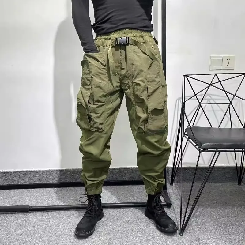 

Stylish workwear with a stylish design, loose multi-pocket leggings, handsome, high-end and versatile retro outdoor casual pants