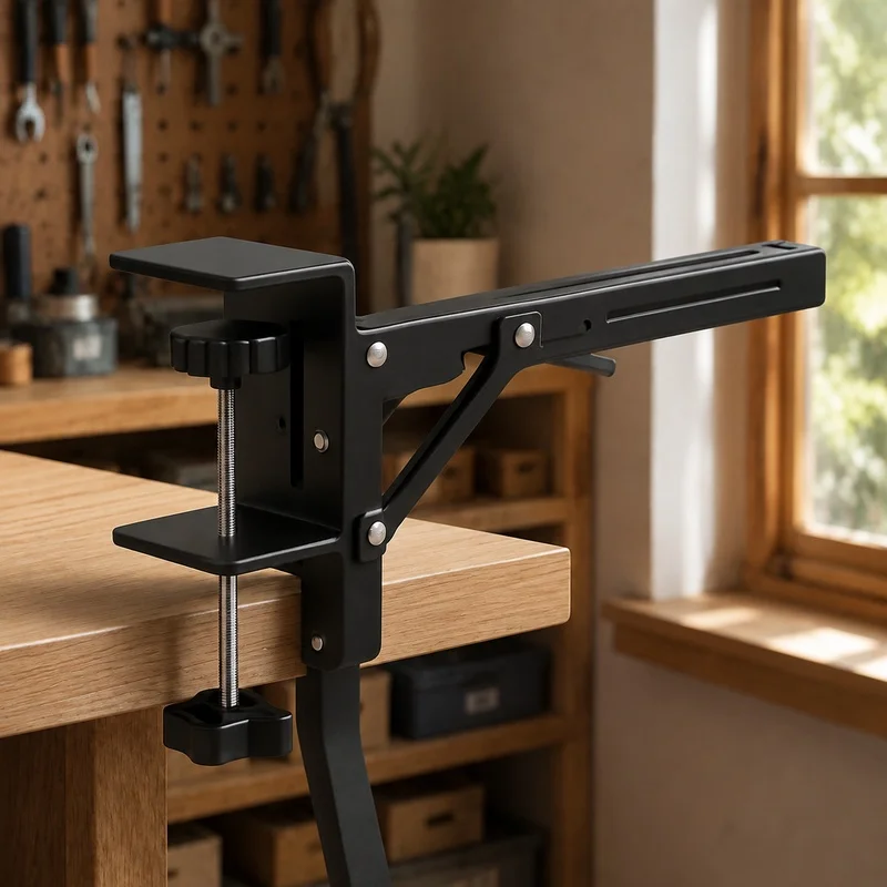 Pack of Two Heavy-Duty Stainless Steel Folding Triangular Supports for Wall Shelves and Tables