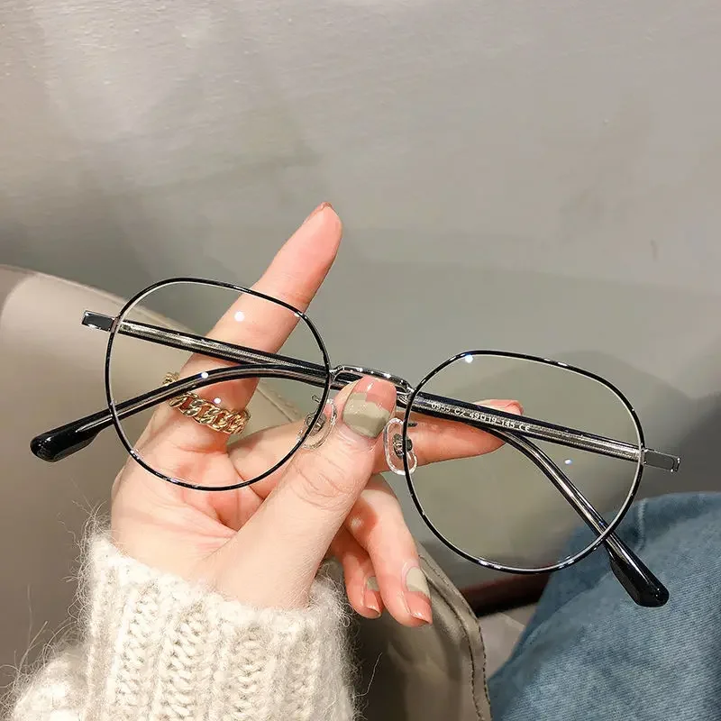 Luxus-Myopie-Brille, klassische Vintage-Anti-Blaulicht-Brille, Damen und Herren, Minus-Dioptrien-Brille, verschreibungspflichtig, mit 0–0,5 bis–6,0 – Detail 6