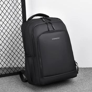 대용량 솔리드 방수 지퍼 옥스포드 백팩, 패션 컴퓨터 가방, 2024 핫 세일 남성용 가방