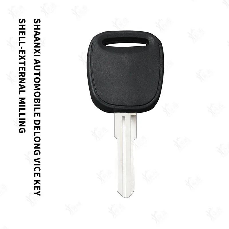 

for Shaanxi Automobile Delong Auxiliary Key External Milling Groove Fine Copper Blank Rubber Handle Straight Key Auxiliary Handl