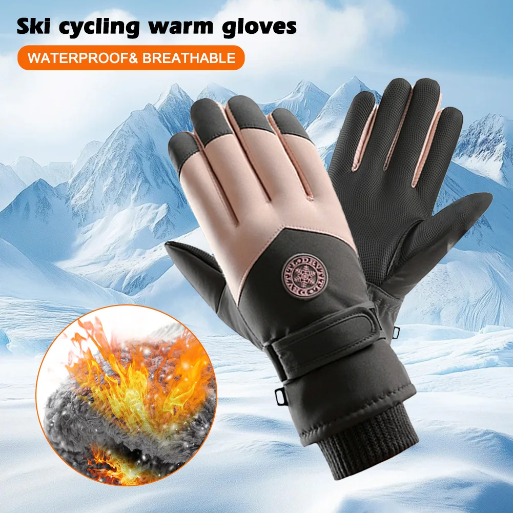 

Winter Gloves for Men Warm Windproof Waterproof Ski Women Glove with Touchscreen Thermal Lining Anti-Slip for Cycling Motorcycle