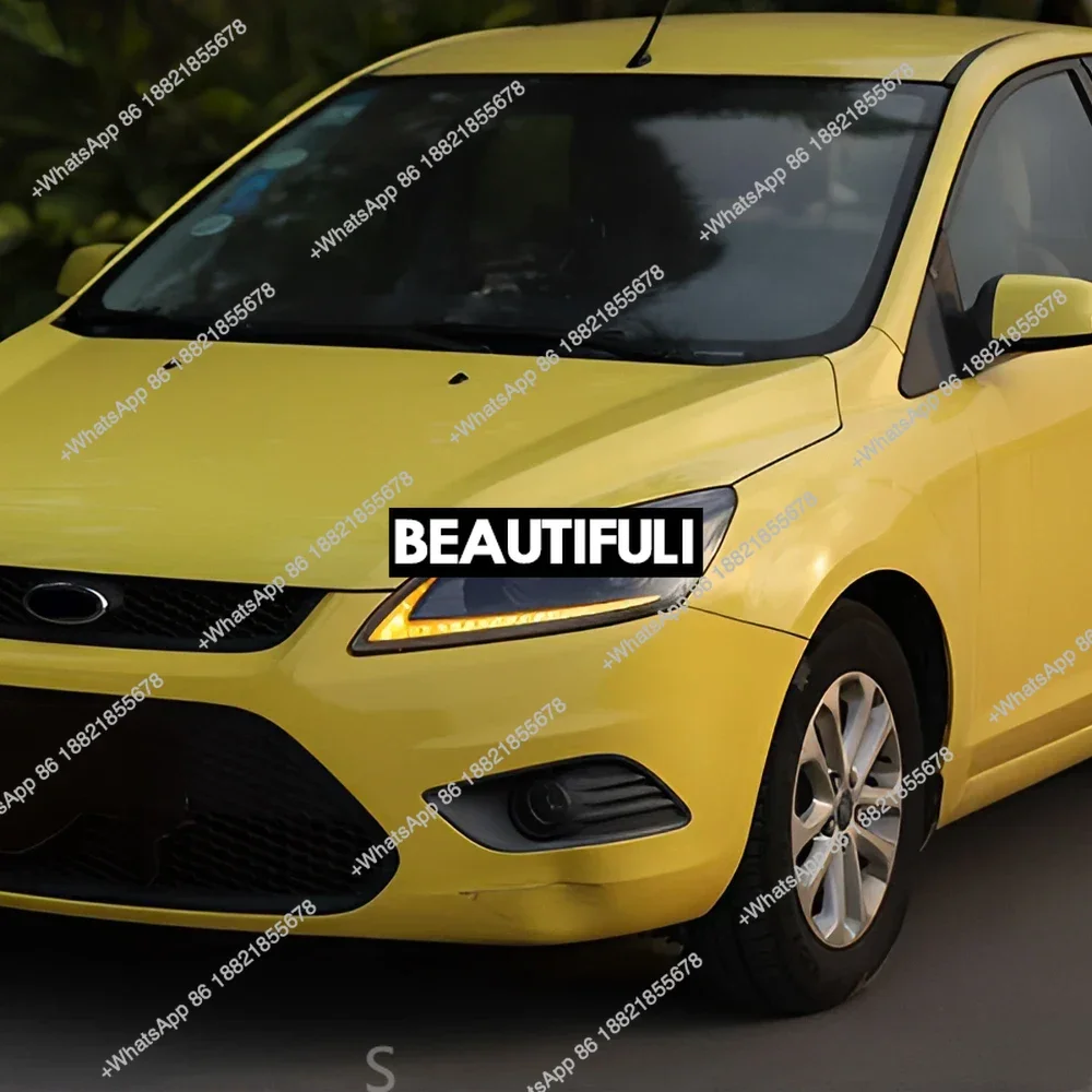 Car Front Lamps For  2009-2011 LED Auto Headlights Assembly Upgrade Demon Eyes Style Projector Lens Car Accessories