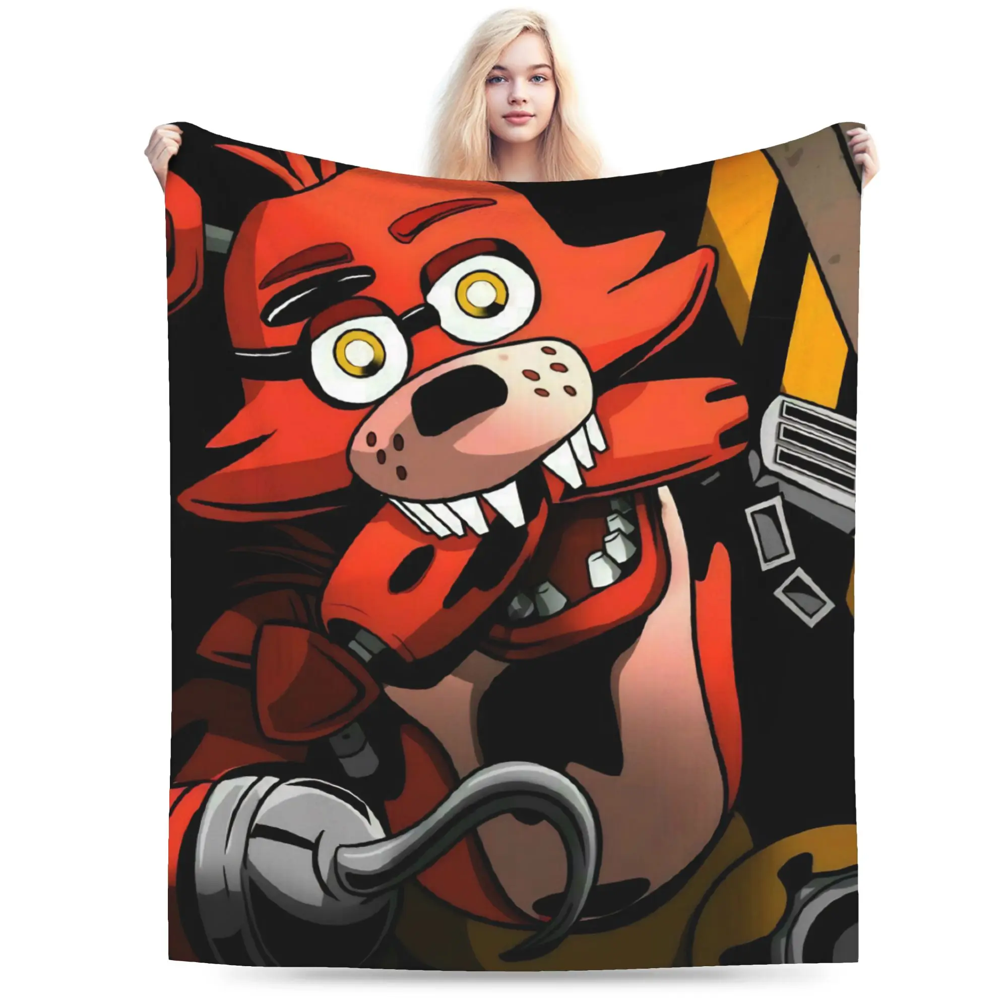 FNAF At Freddys Blankets Flannel Printed Multifunction Warm Throw Blankets for Home Car Bedspreads