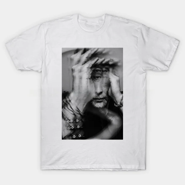 

Мужская футболка Thom Yorke Radiohead, женская футболка Cus Design, одежда с ручной росписью, персонализированная мода, сделай сам