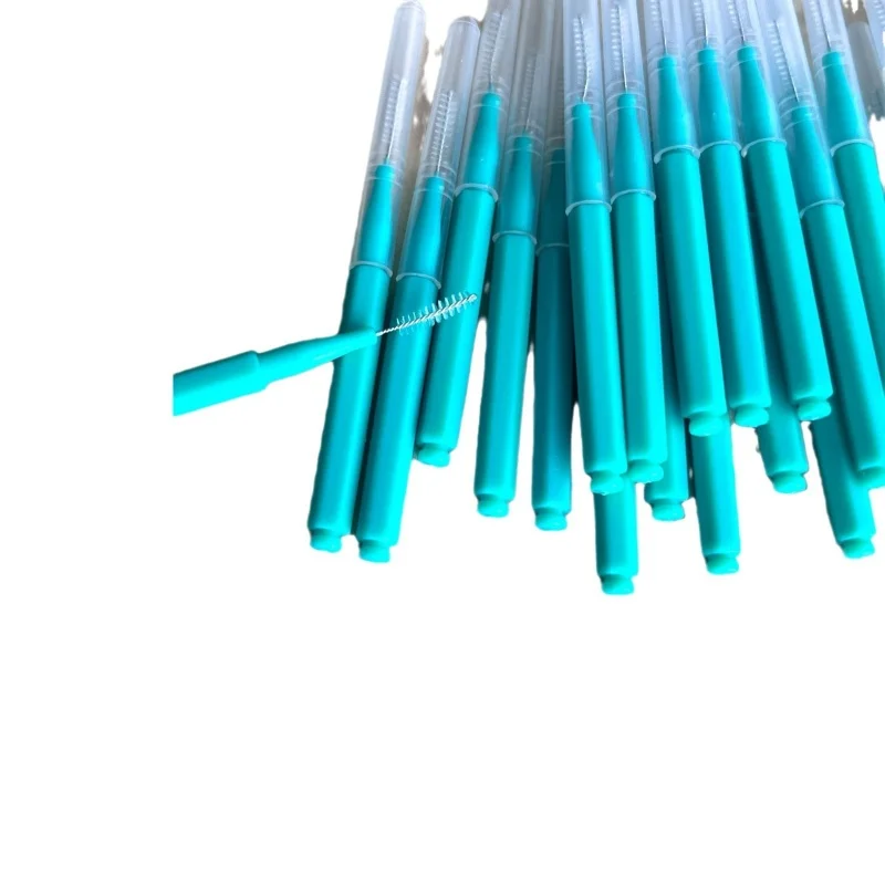 100 PCS Pencil Shaped Interdental Brush Interdental Brush Oral Care Orthodontic Cleaning Toothbrush