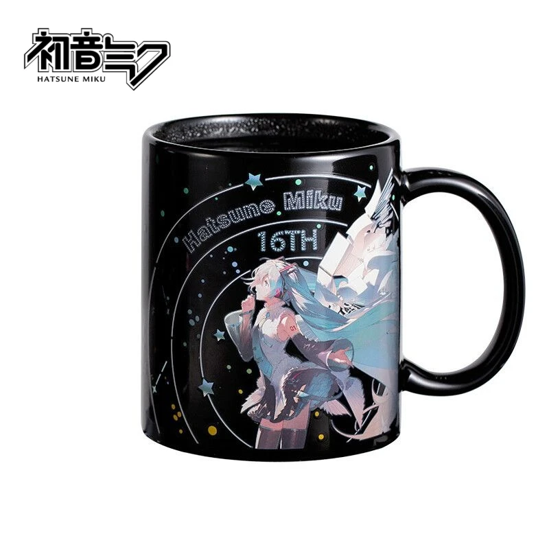 

Hatsune Miku New 2025 Water Cup Coffee Cup Two-dimensional Anime Peripheral Miku Color-changing Mug Collectibles Holiday Gifts