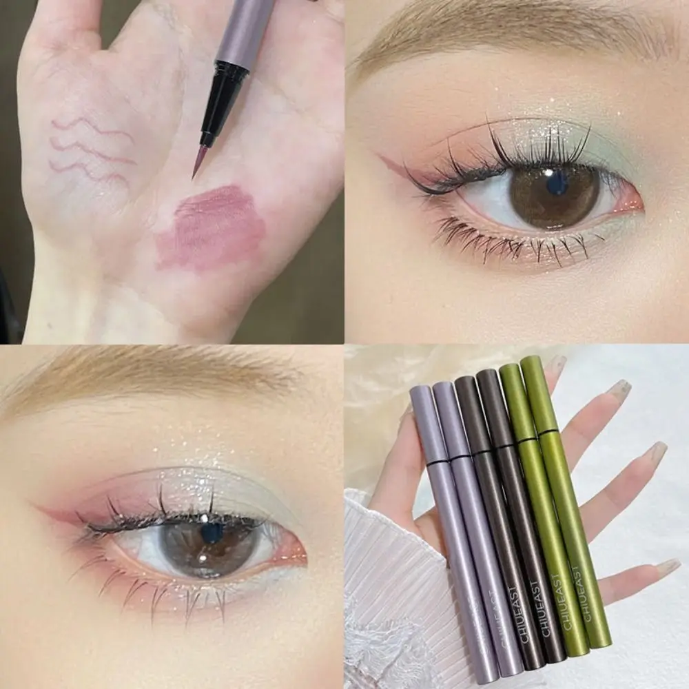 Nicht wisch fest wasserdicht schnell trocknen Highlight koreanisch farbigen Eyeliner Stift Augen Make-up Werkzeug Eyeliner Bleistift flüssigen Eyeliner Stift