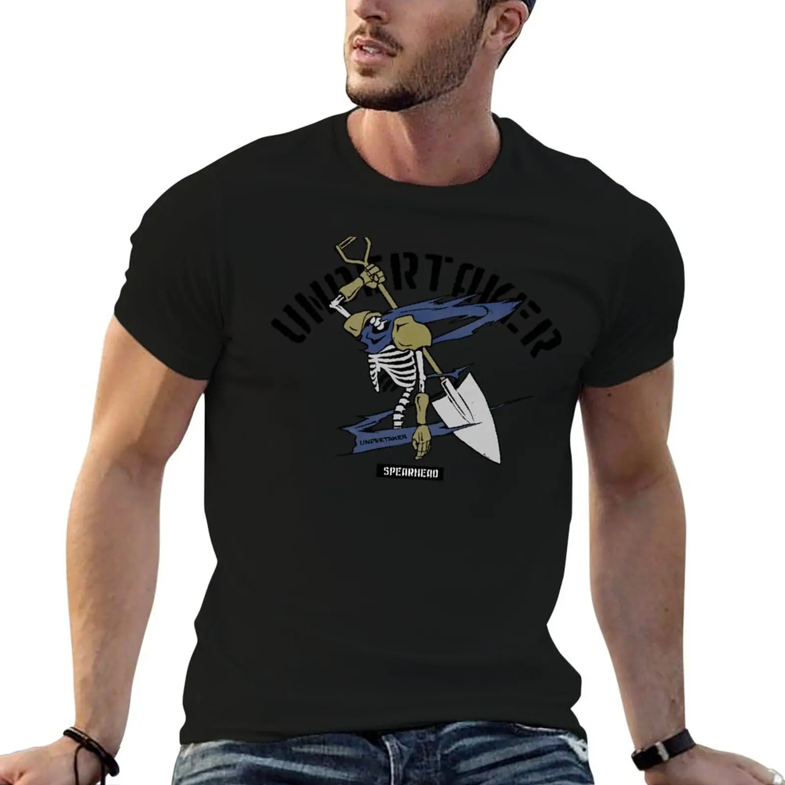 86 Eighty Six Undertaker Spearhead T-Shirt graphic shirts vintage summer tops compression shirt men