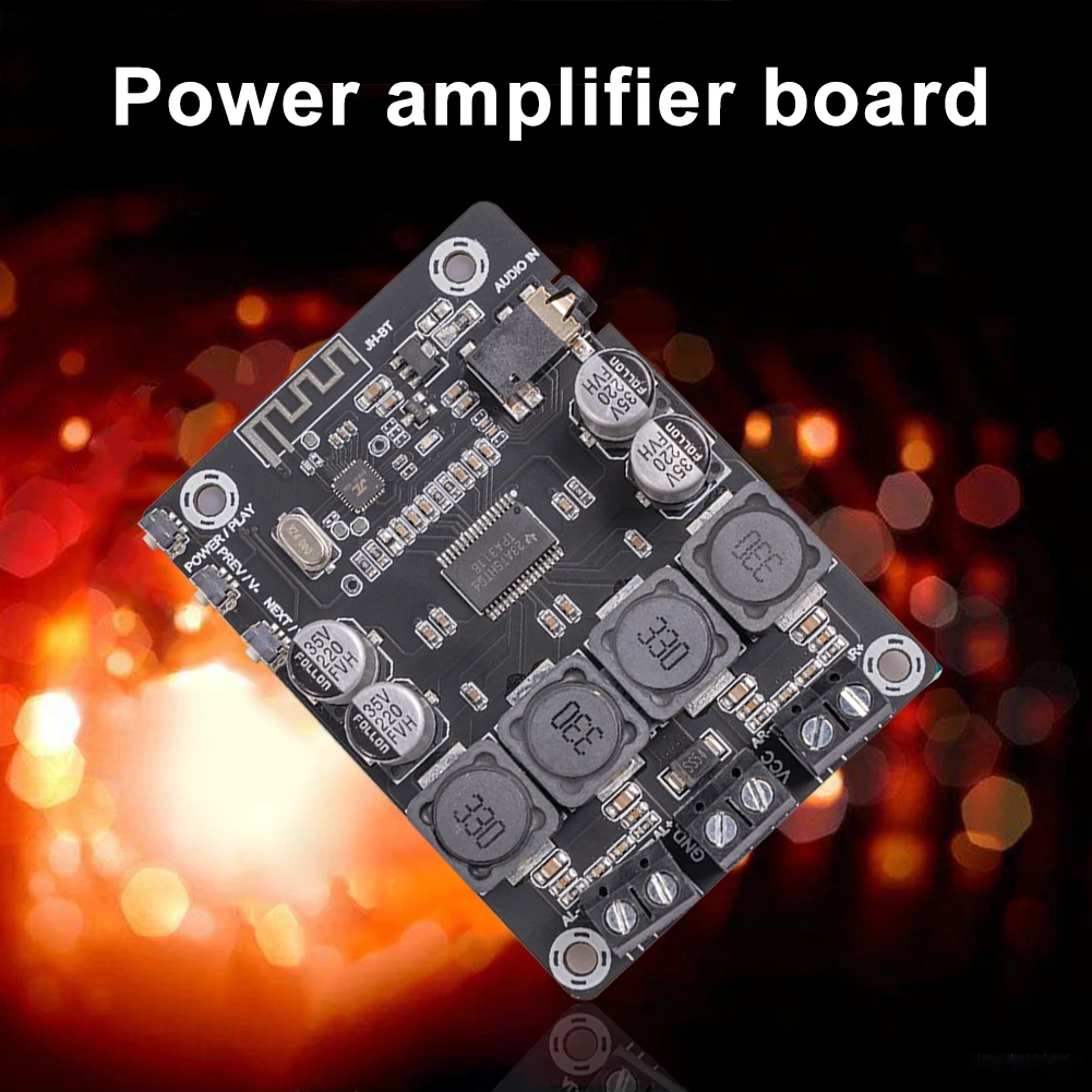 TPA3118 Audio Power Amplifier DC 12V-28V 2x45W Bluetooth 5.0 Wireless Amplifier Board 3.5mm Stereo Input Integrated Circuits