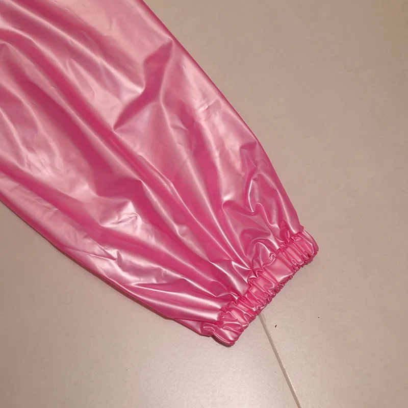 Traje de lluvia de una pieza de PVC impermeable, ligero, a prueba de viento, para deportes al aire libre, montar, actividades de vela, mono de plástico suave completo