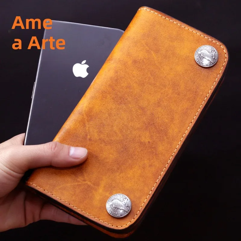 handmade-long-wallet-genuine-leather-zie-tanned-cowhide-mobile-phone-wallet-vintage-high-capacity-leather-coin-purse-for-youth