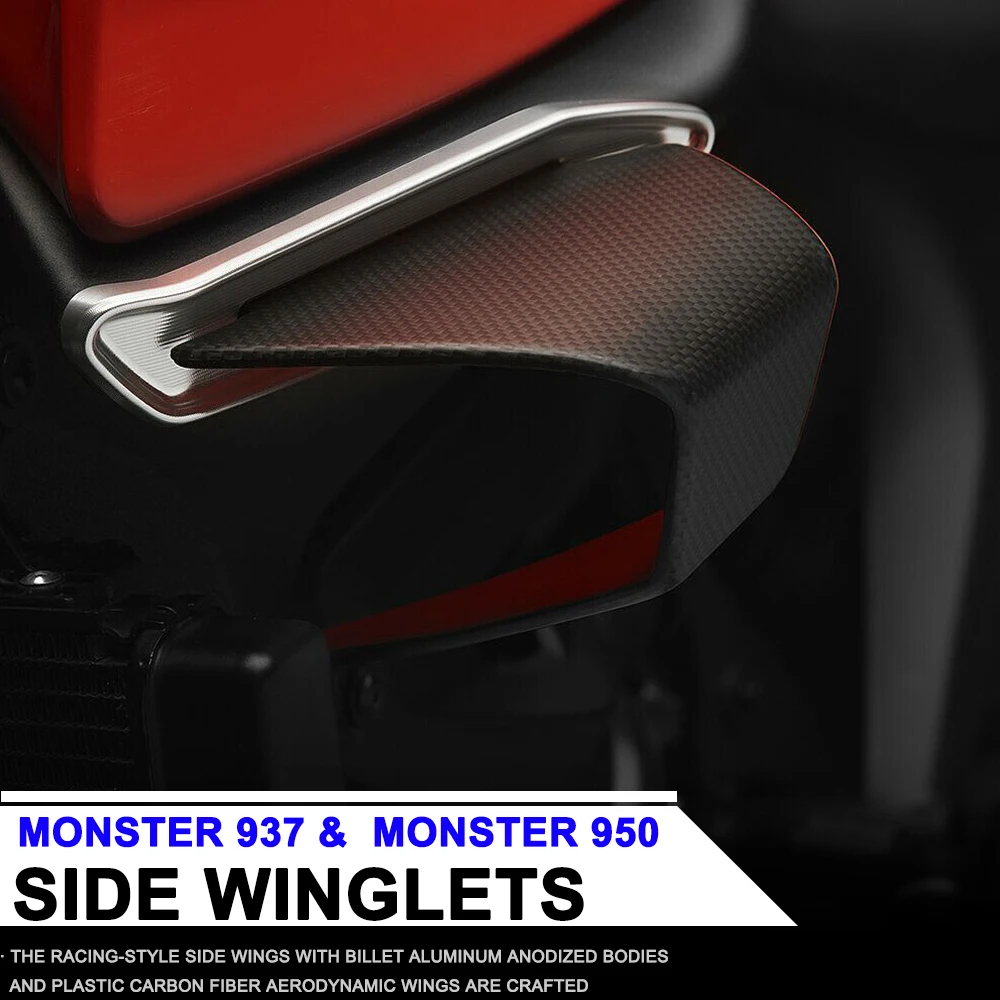 

Motorcycle Fairing Winglets Monster950 Winglet Aerodynamic Wing Spoiler For Ducati MONSTER 937 SP Plus Monster 950 2022 2023