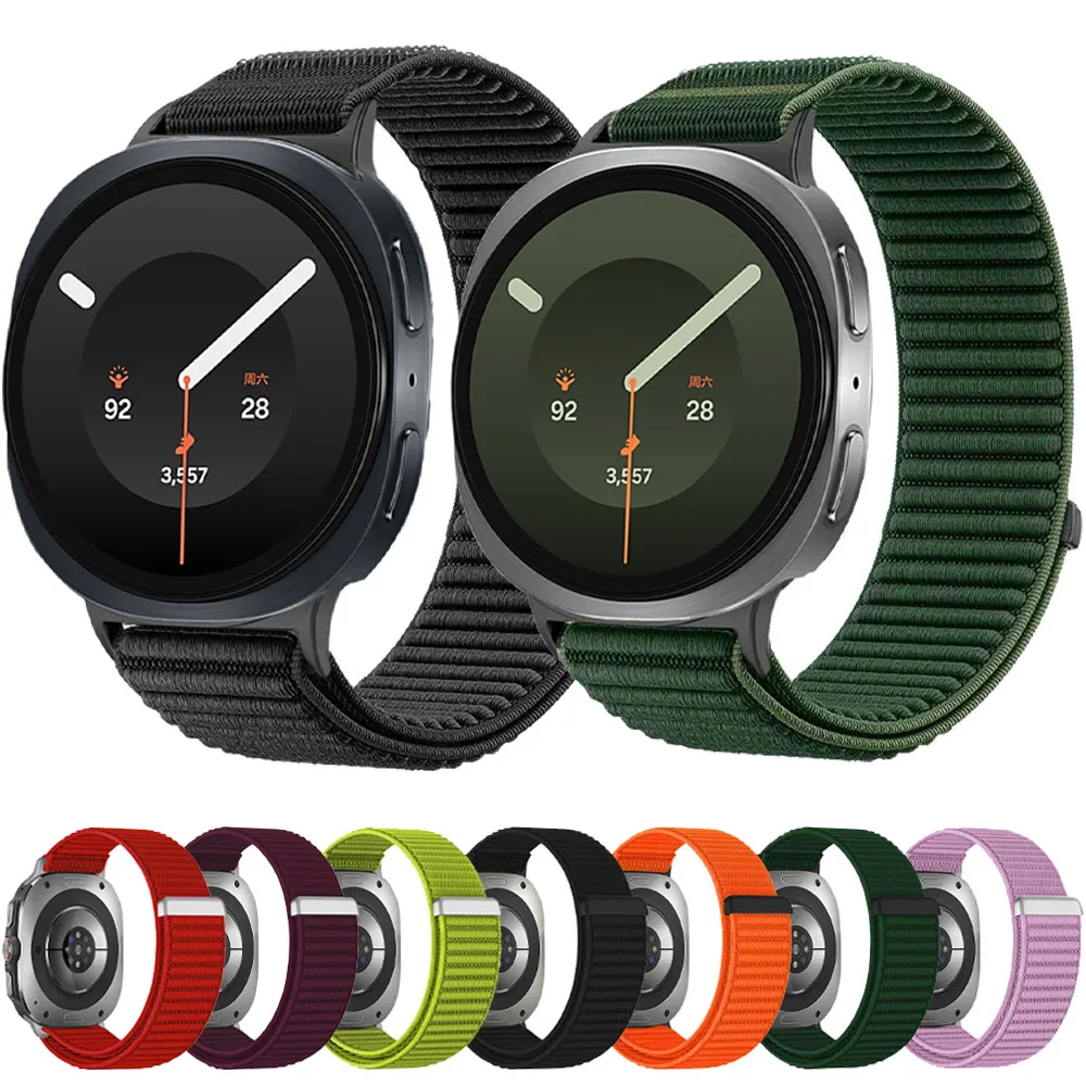 Wave Braided Nylon Strap for Samsung Galaxy Watch 9 44mm 40mm/8 Classic 46mm Sport Bracelet for Galaxy Watch 9/8 44mm Wristband