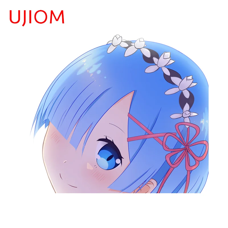 UJIOM Rem Personality Graffiti Wall Sticker Versatile Ingenious Bathroom Decal Customizable Charming Computer Case Decoration