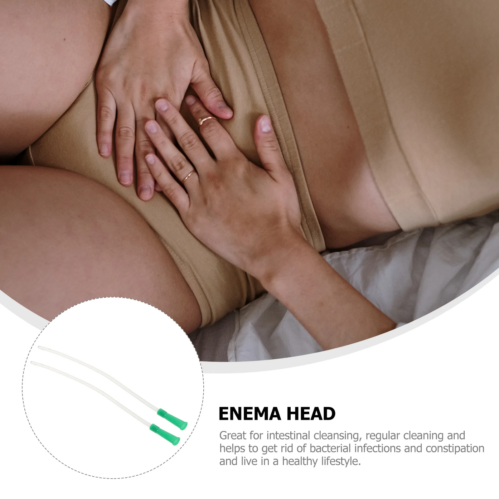 20Pcs Enema Heads Household Enema Tubes Portable Professional Flusher Intestinal Cleansing Accessory Convenient Use