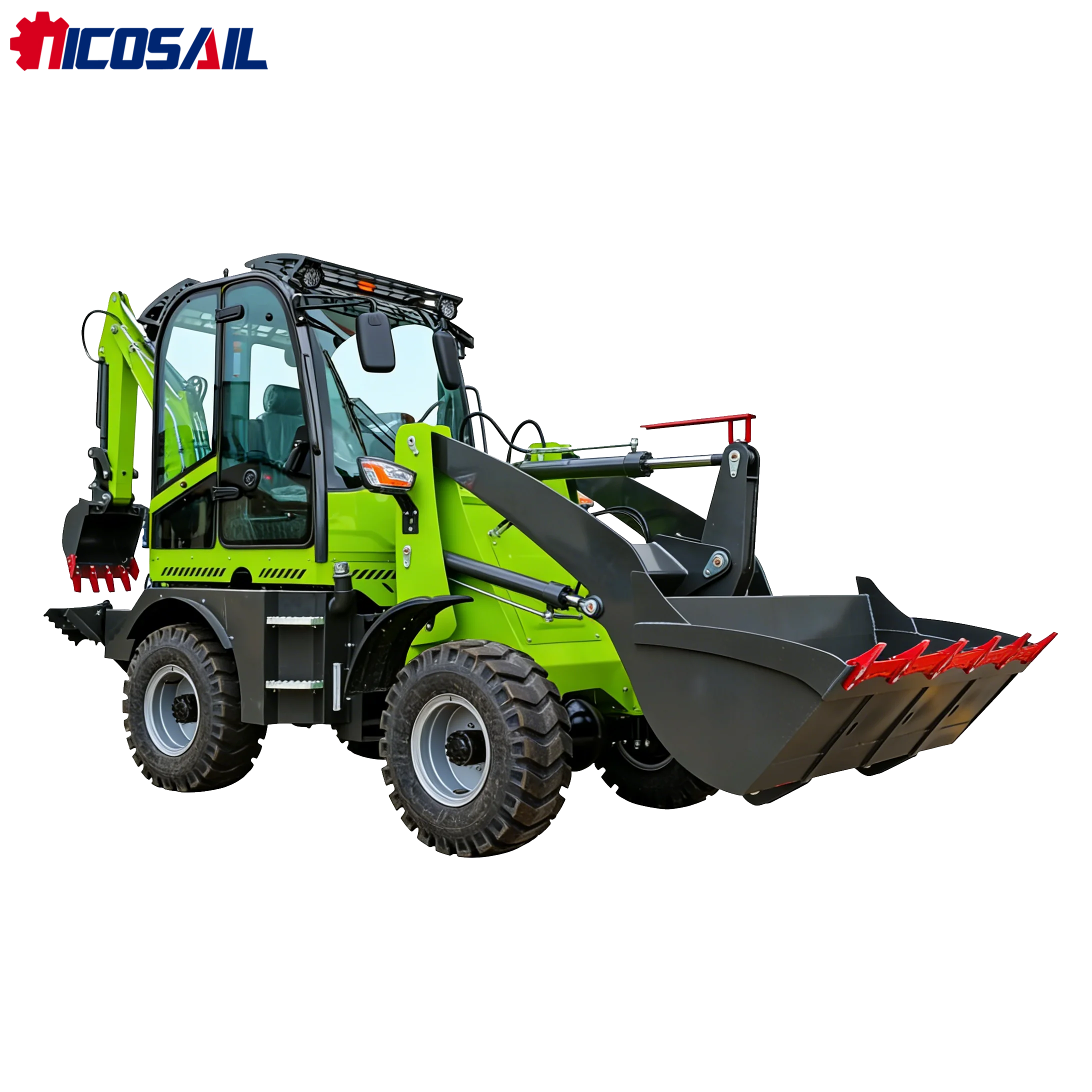

Compact 4WD Backhoe Loader Euro 5 CE Approved for European Farm Garden Small Engineering