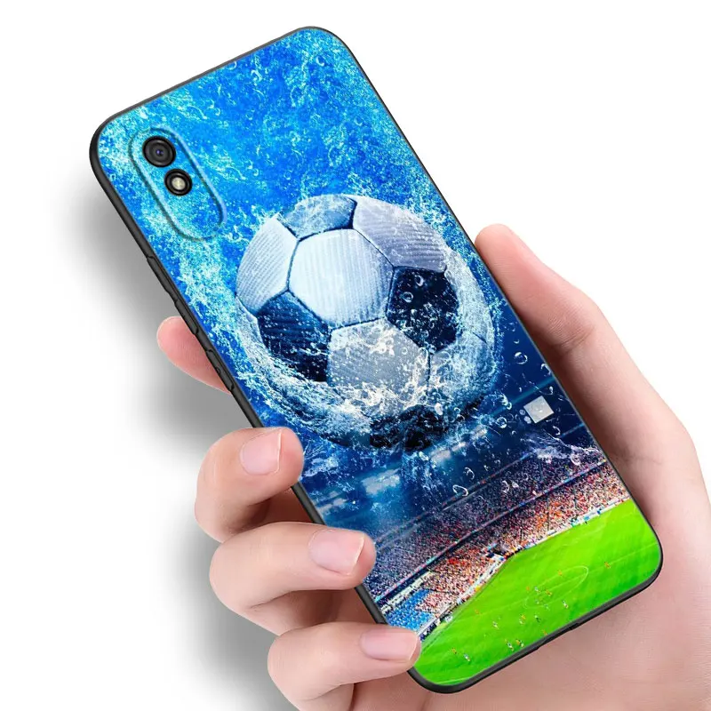 Football Soccer Ball Phone Case For Xiaomi Redmi 7A 8A 9A 9C 9i 10A 10C K20 K40 Note Mi 9T Pro A2 8 9 SE Lite A3 Mix3 6X Cover