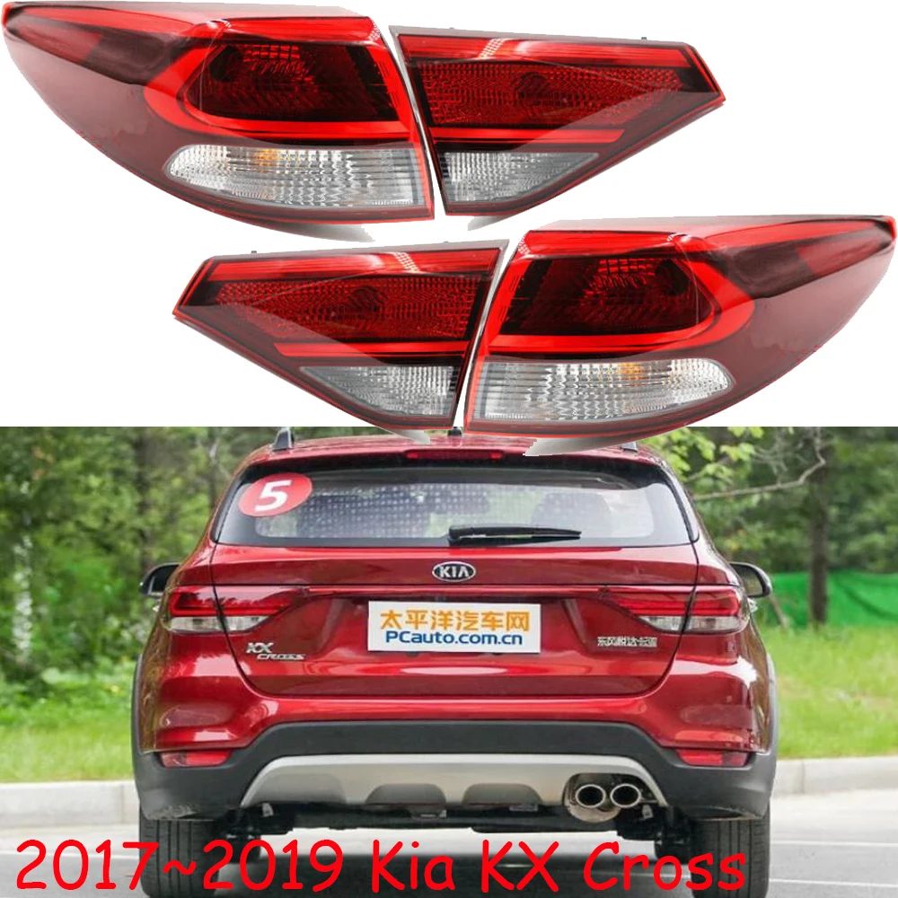 

1pcs car bumper tail light for Kia KX Cross taillight Taillamp 2017~2019y car accessories for Kia KX Cross fog lamp