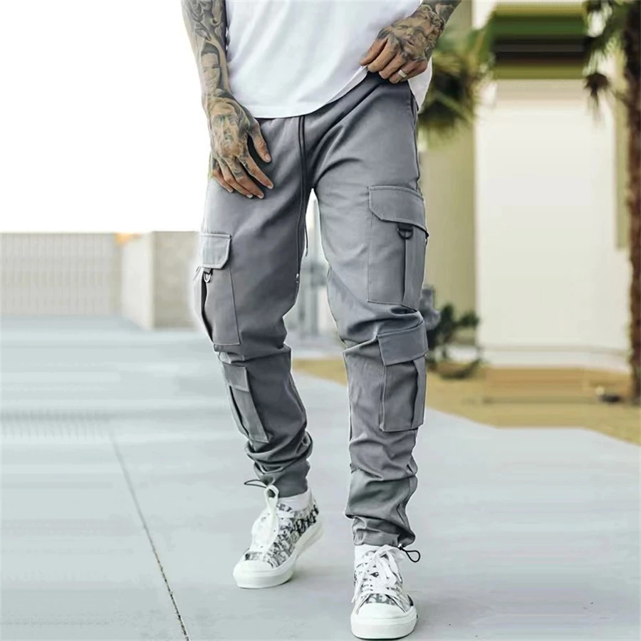 Autumn Men Cargo Pants Joggers Sweatpants Casual Male Sportswear Hip Hop Harem Pants Slim Fit Trousers 2022