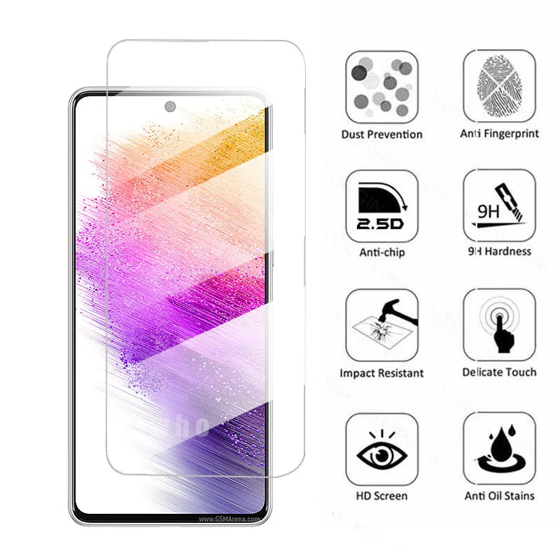 Case Samsun A73 5G Tempered Glass For Samsung Galaxy A72 Protective Glass Camera Screen Protector Galaxi A71 A70 Pelicula Armor