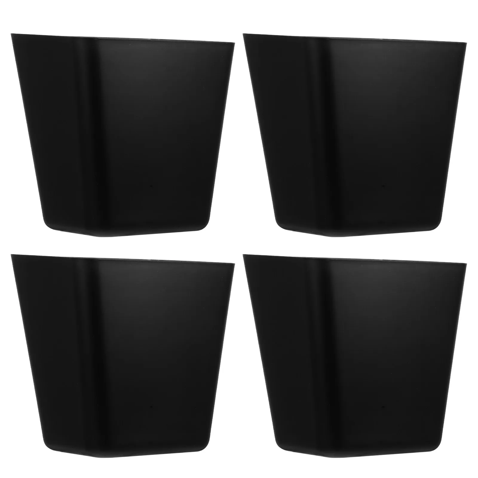 4Pcs Plastic Hanging Storage Baskets Wall Mount Organizer for Kitchen Cabinet Pantry Shelf Bedside Table Space Saving Rolling