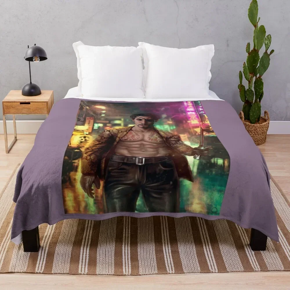 Majima Goro Throw Blanket halloween Multi-Purpose Blankets