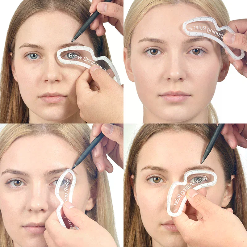1PCS Brow Mapping Ruler Eyebrow Shaping Ruler 1 Minute Fast Drawing Design Brow Easy Tool Microblading Permanent Makeup Stencils