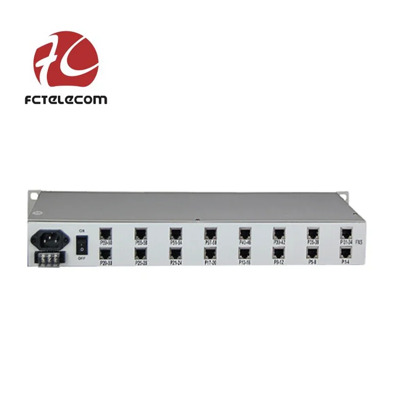 New Fctel Voice Fxsfxo Over E1 PCM Multiplexer Telephone 60 Ports Fxs Fxo Mux