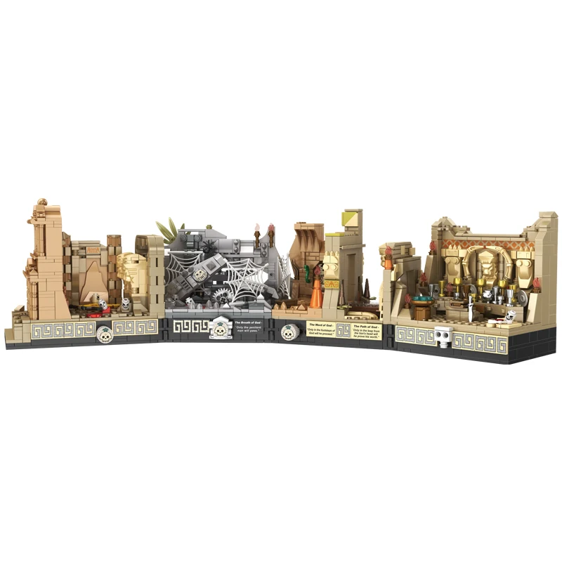 IN STOCK 66037 MOC Temple of the Golden Idol Building Blocks Bricks Model Assembling Toys for Children Christmas Gift Set