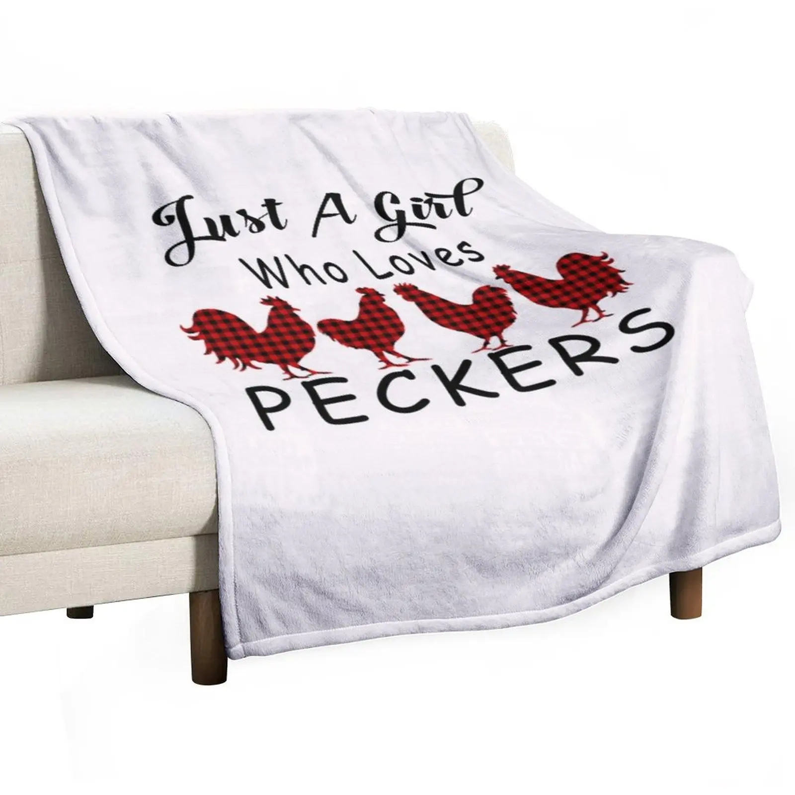 مجرد فتاة تحب Peckers هدية الدجاج لمحبي البقر رمي بطانية أريكة سرير فاخرة St بطانيات مشعرة #3