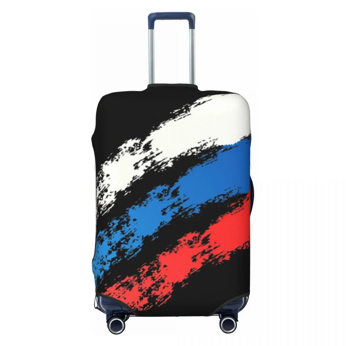 Custom Fashion Russia Flag Russian Pride Luggage Cover Protector Elastic Travel Suitcase Covers