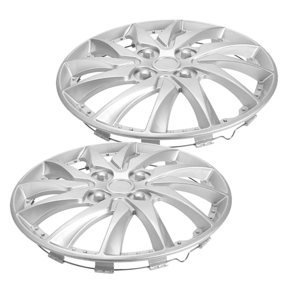 

2pcs Decorative Hub Covers 14 Inch Automotive Wheel Hub Caps Stylish Durable Car Wheel Rim Covers Easy Install Protective For