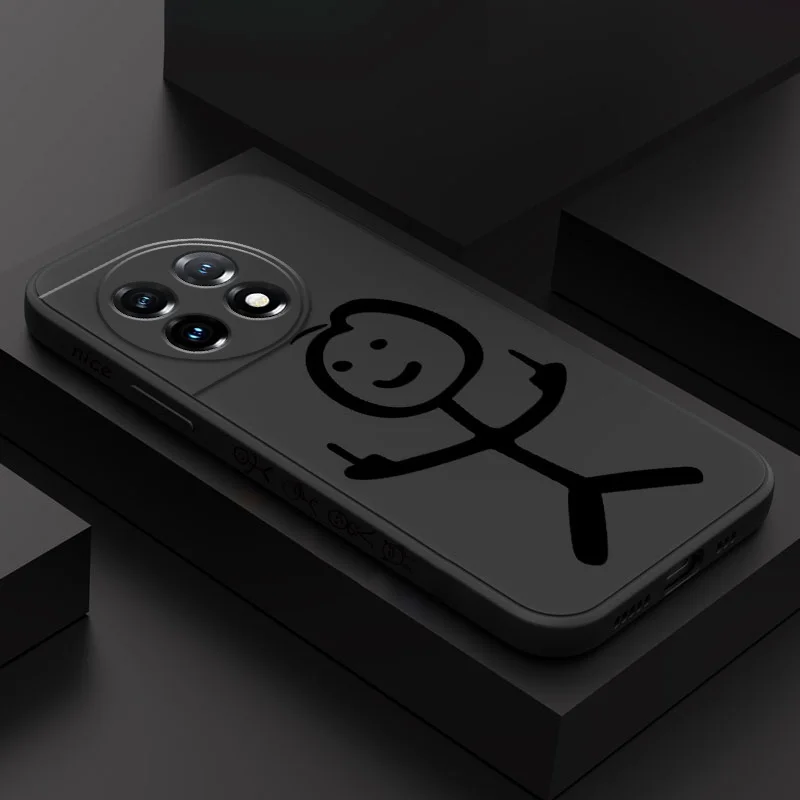 Coque de téléphone en silicone liquide Kung Fu Man, coque pour Oneplus 11, 11R, 10, 10R, 10T, 9R, 9RT, 9, 8T, 8, 7, 7T Pro, 5G