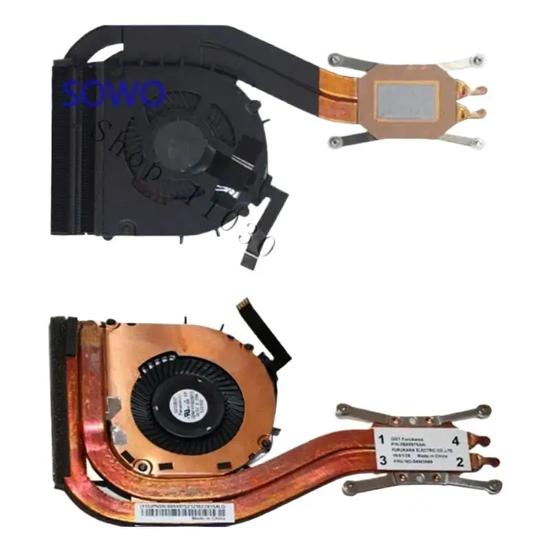 

WYORESY New For Laptop Lenovo ThinkPad X1 Carbon Fan 1st Gen X1C CPU Fan Heatsink Radiator 04 W3589 @