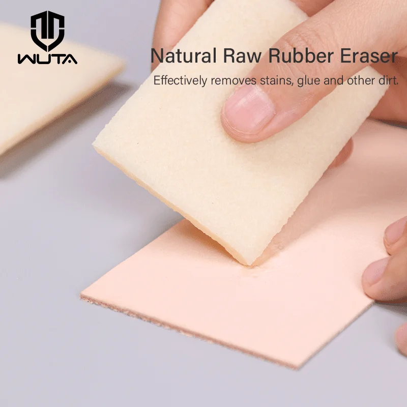 WUTA 1PC Sri Lanka Import Natural Raw Rubber Eraser for Leather Stain Boot Shoes Skateboard Grip Tape DIY Leather Cleaner Tools