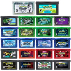 Gba Game Cartridge 32 Bit Video Game Console Kaart Pokemon Serie Smaragdgroene Seaglass Rouge Nieuwe Generaties Donker Violet