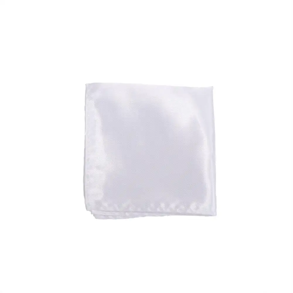 Abito formale quadrato alla moda tascabile solido per abito da sposa festa in raso tinta unita fazzoletto di seta da uomo fazzoletto da taschino quadrato