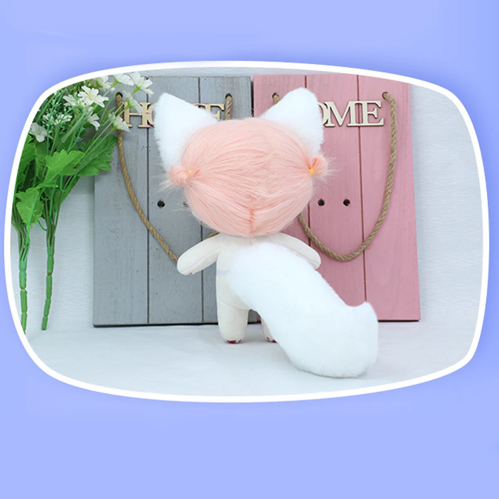 Cotton Doll Plush Emulation Toy Dress up Handmade Craft Head-wear Decoration Ornament Toddler Baby  Gift Nake Kids view 5