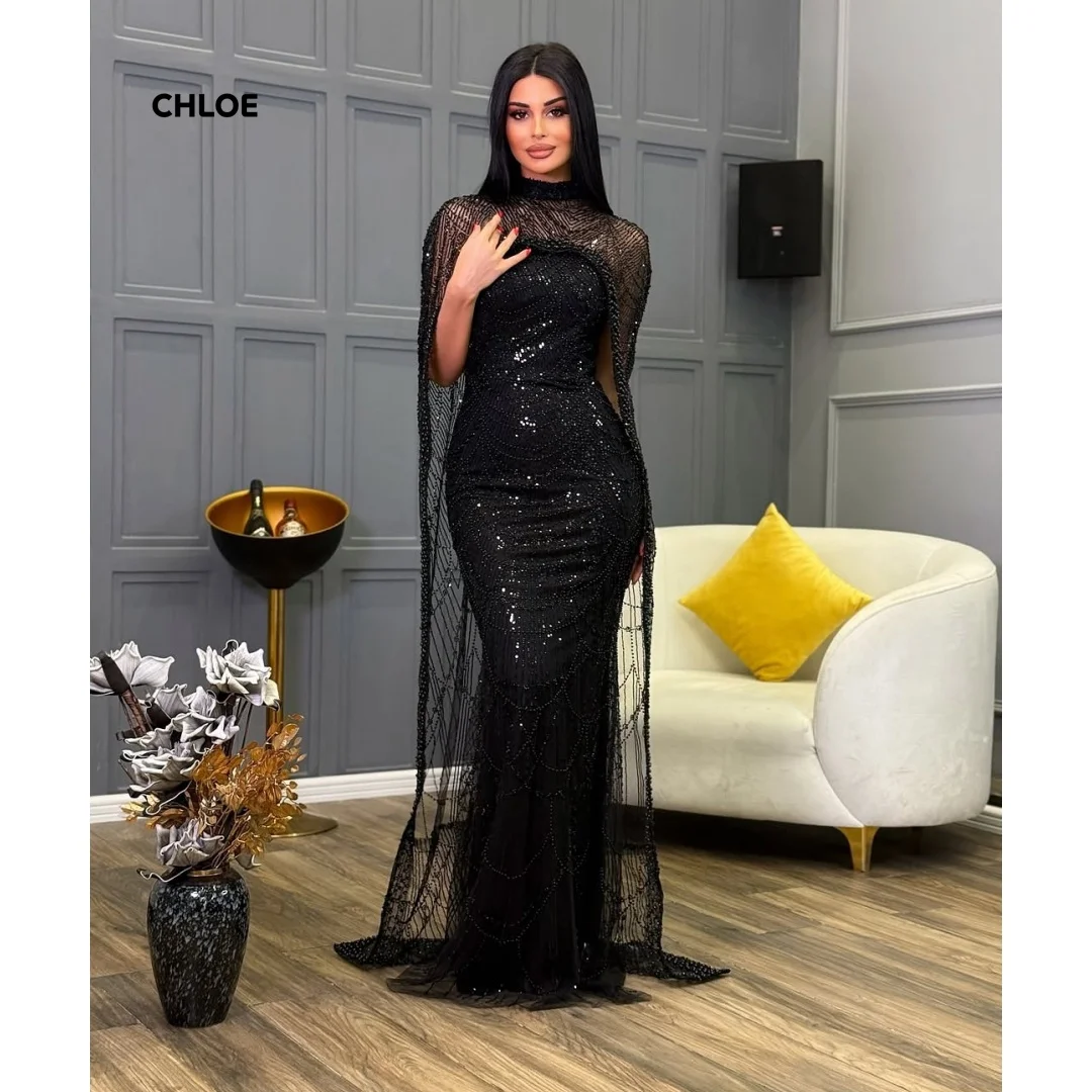 

Custom Made Prom Dresses 2025 Luxury Women Evening Dress Woman Shawl Mermaid Sleeveless Elegant Party Dresses for Women 2025