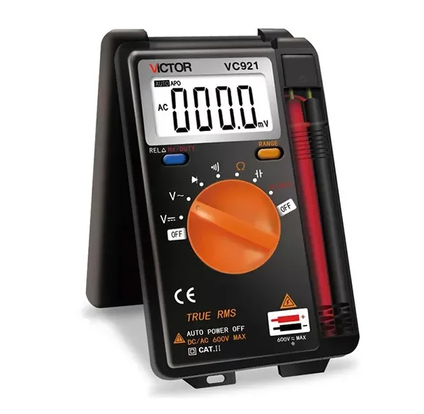 921 Foldable Mini Palm Digital Multimeter 4000 Counsts Vc921