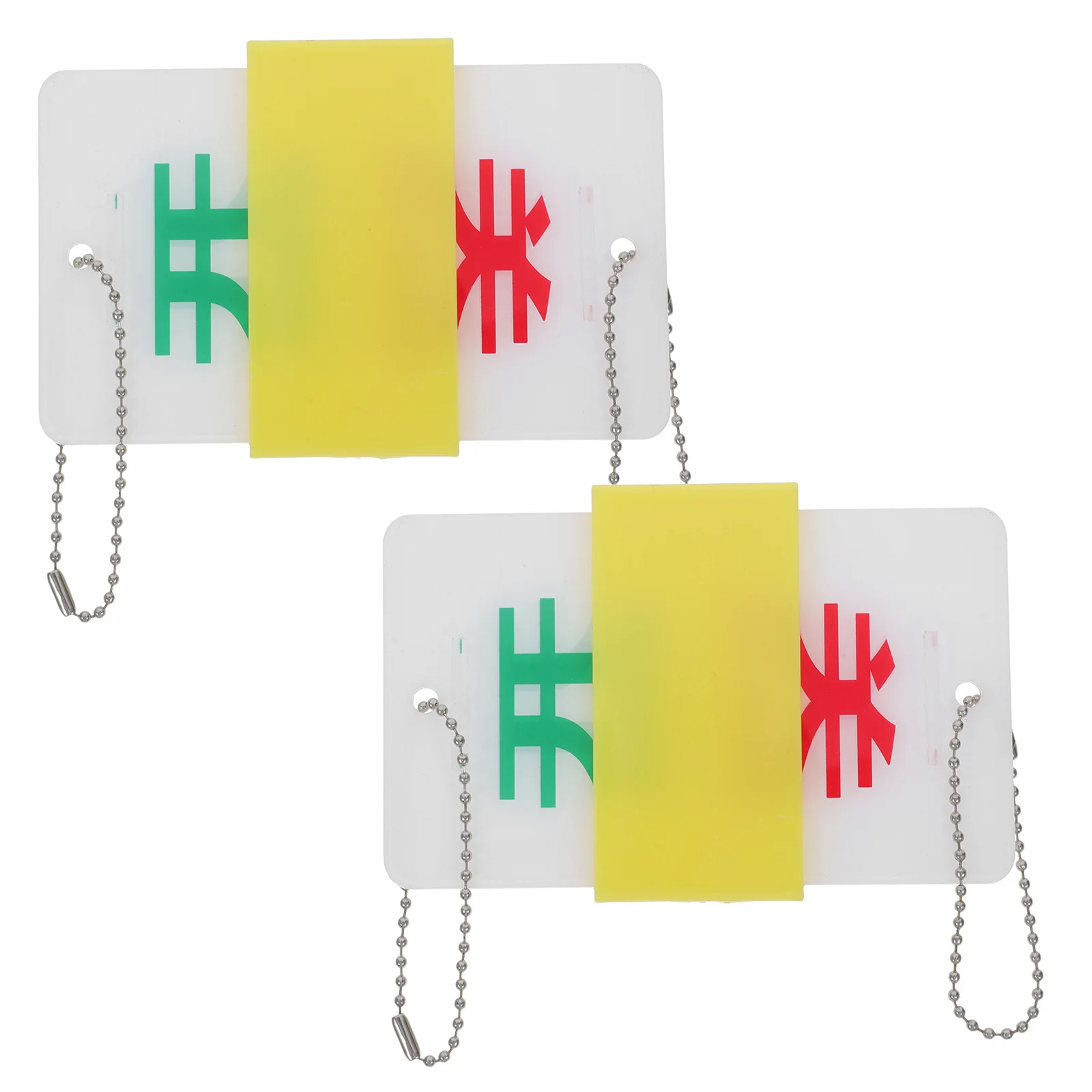 ป้ายเตือนสถานะวาล์ว 2 ชิ้น ทำจากอะคริลิค แสดงสถานะเปิด-ปิด สำหรับเครื่องจักร อุปกรณ์ ติดตั้งง่าย ใช้งานปลอดภัย