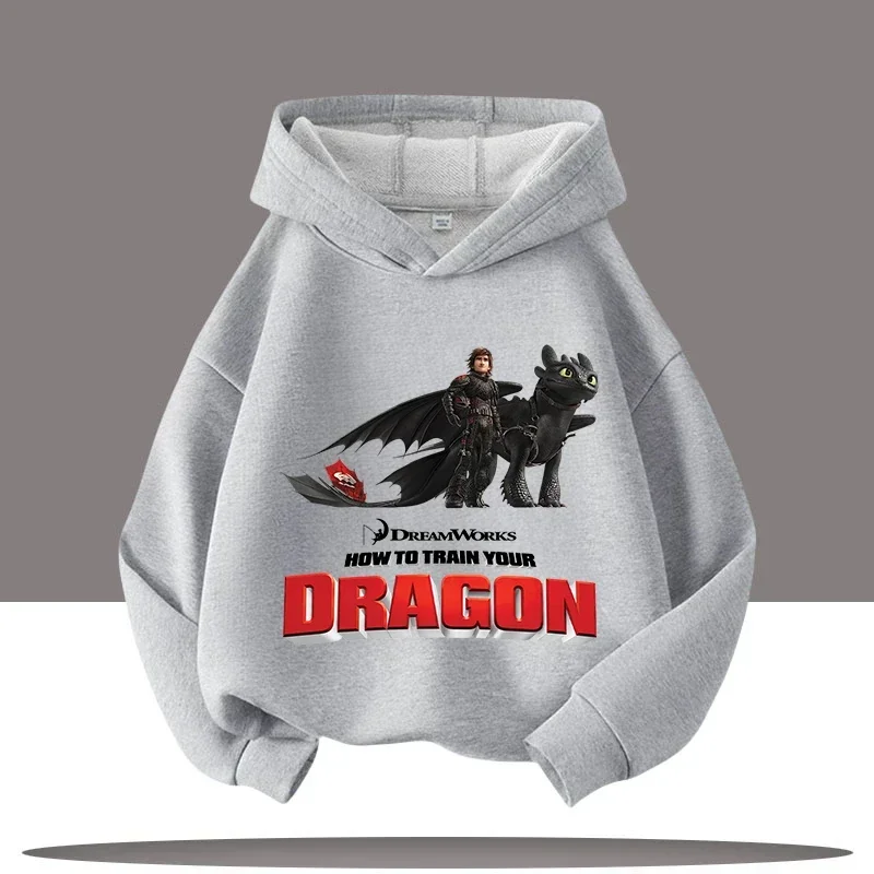 إصدار جديد لعام 2025 بقلنسوة Dragon Tamer Kids مع طباعة كرتونية - ملابس رياضية للأولاد للفتيات - ملابس الخريف/الشتاء