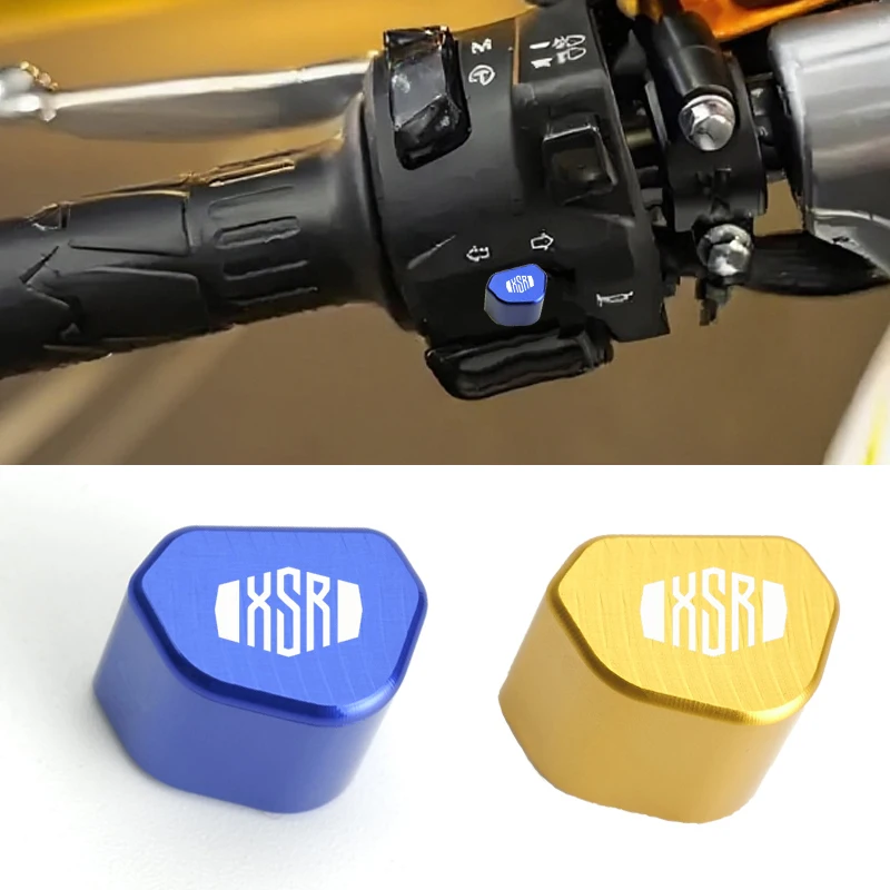 CNC Aluminum Motorcycle Switch Button Turn Signal Switch Key Cap For YAMAHA XSR700 XSR 700 XSR900 XSR 900 XSR125 155 Accessories